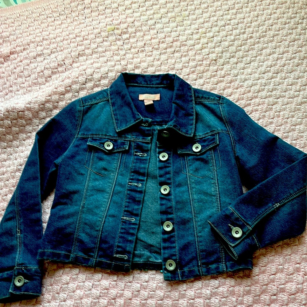 Girls Jean jacket with back sparkles